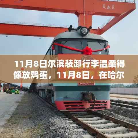 哈尔滨行李装卸现场,温柔如放鸡蛋,展现成长自信与力量