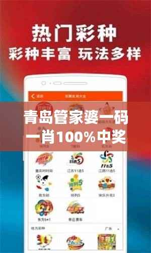 青岛管家婆一码一肖100%中奖揭秘:史诗版RYT401.17深度解析