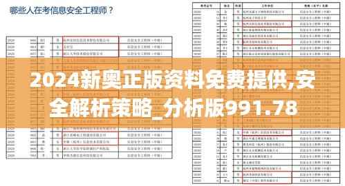 2024新奥正版资料免费提供,安全解析策略_分析版991.78