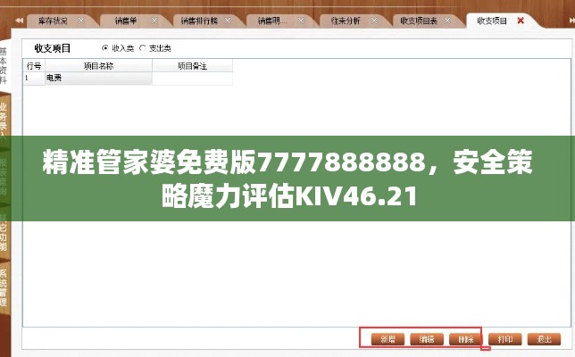 精准管家婆免费版7777888888,安全策略魔力评估KIV46.21