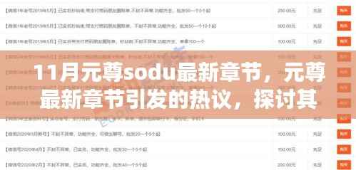 元尊最新章节热议,探讨价值与影响