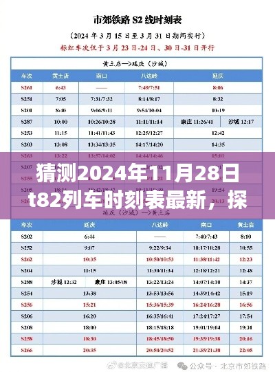 探秘特色小店与最新猜测的T82列车时刻表,美食与旅行的奇遇之旅(2024年)