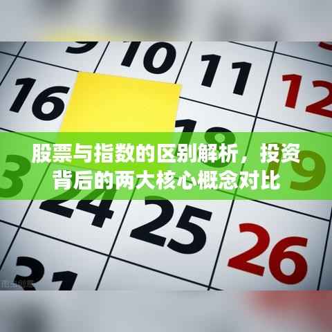 股票与指数的区别解析,投资背后的两大核心概念对比