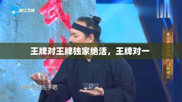 王牌对王牌独家绝活,王牌对一